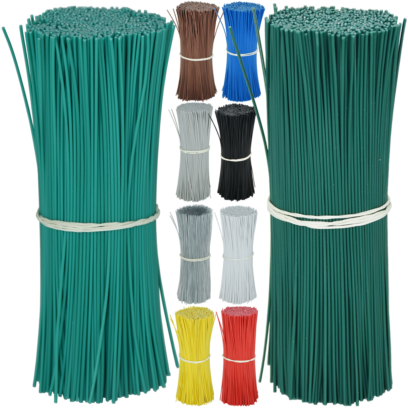 Garden Wire Twist Tie - 100PCS Round Gardening Cable Ties Reusable