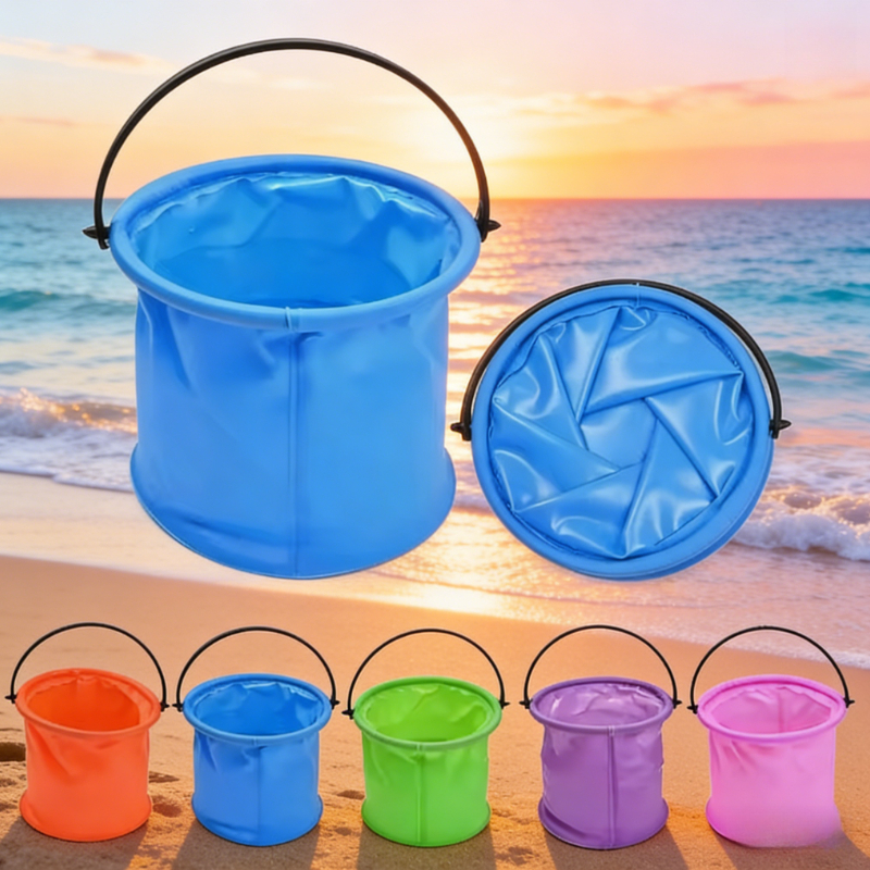 Gardening Tools Kids Set - Beach Sand Bucket Toy Collapsible Bucket