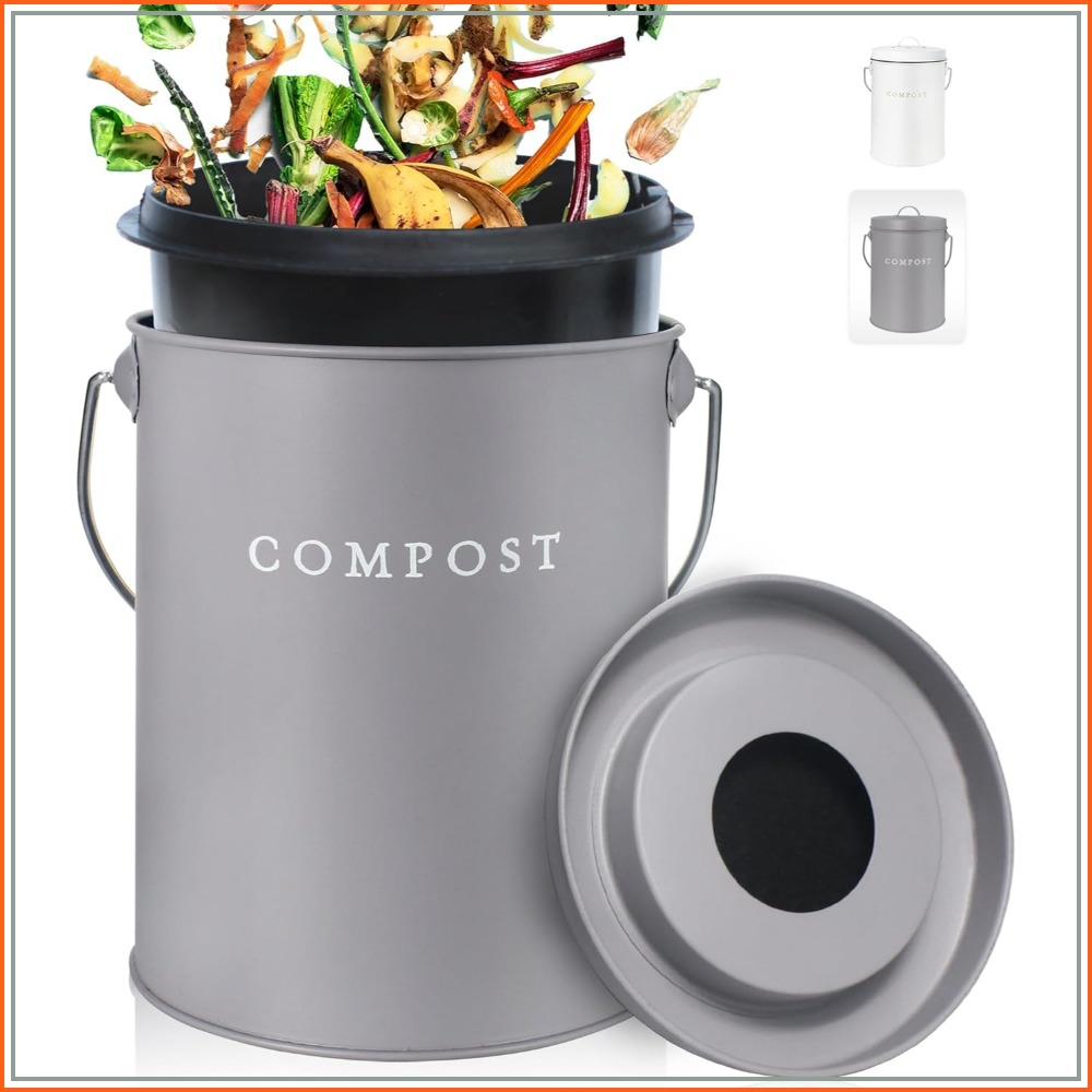 Compost Bin - Indoor Compost Bin Kitchen Odorless with