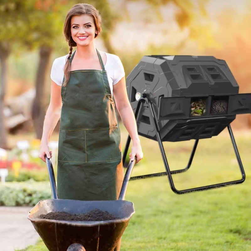 Compost Bin - Home Garden Leaf Rotating Compost Bin