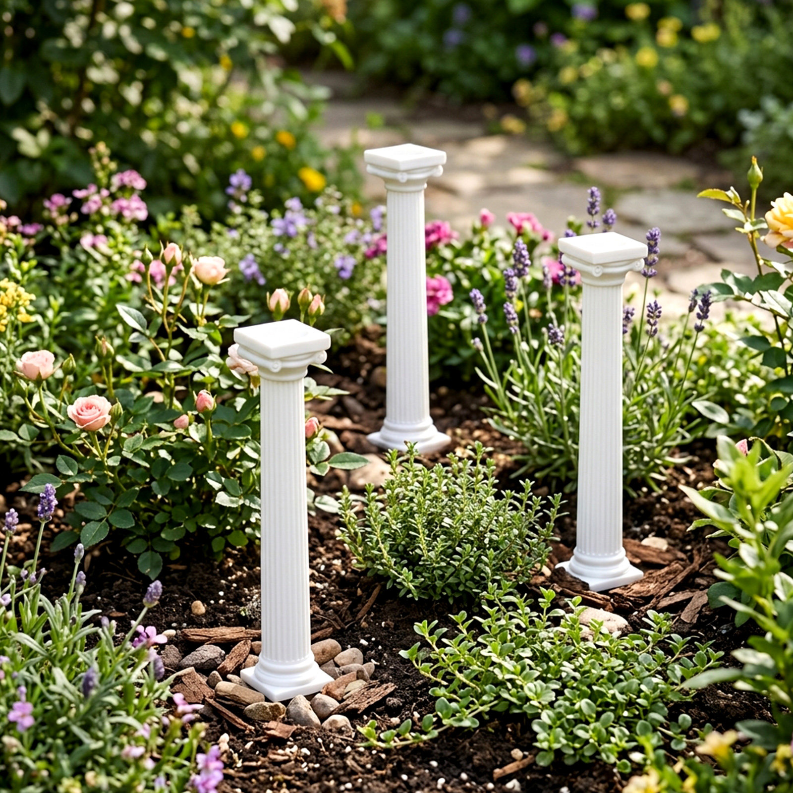 Gardening Tools Photo - 6Pcs Roman Pillar Decor Mini Columns