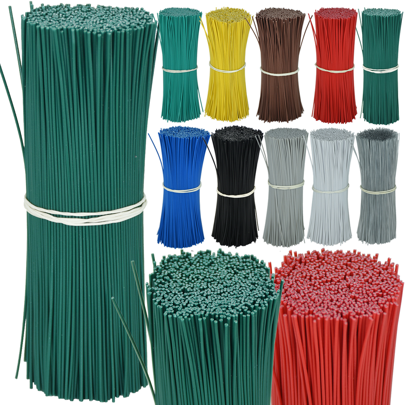 Garden Wire Twist Tie - 100PCS Gardening ROUND Cable Ties Multifunction