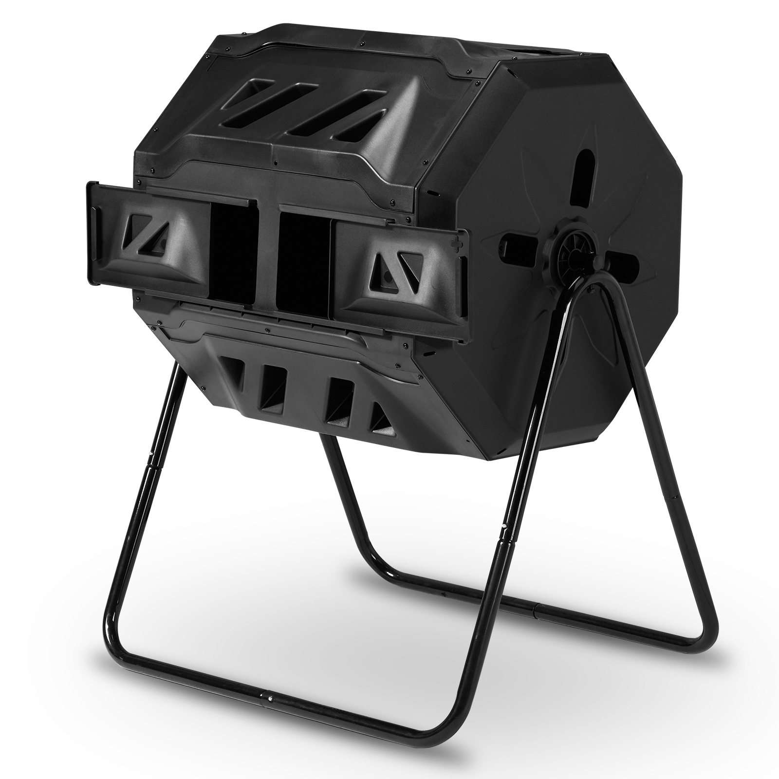 Compost Bin - Outdoor Compost Tumbler Dual Chamber, Outdoor