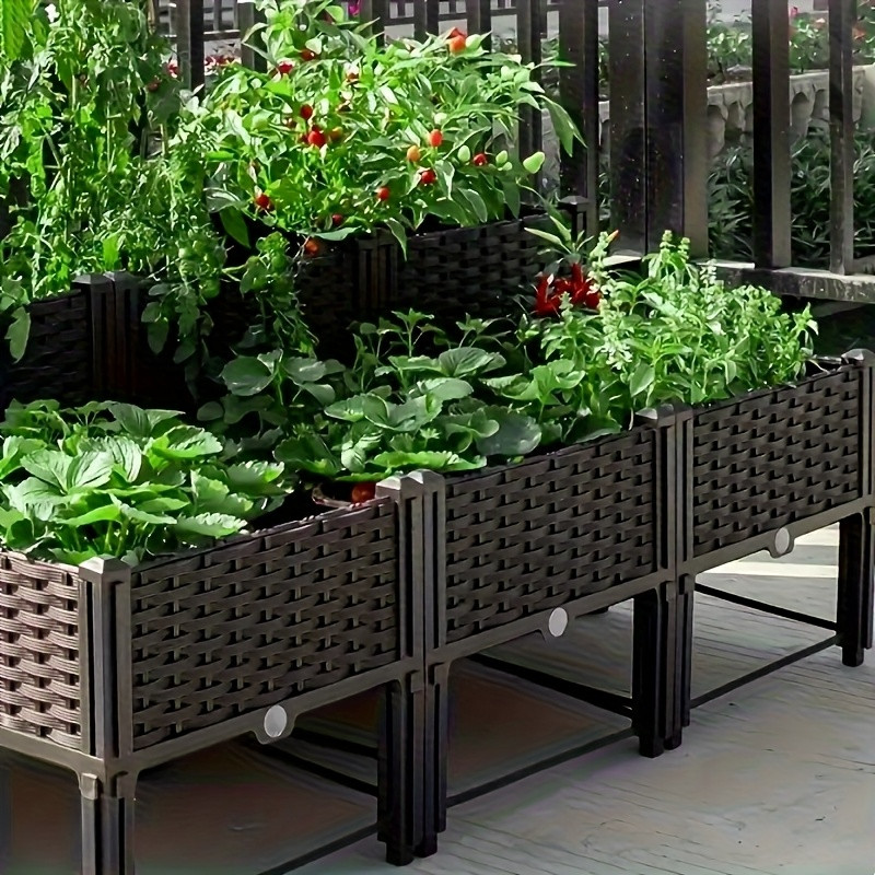Gardening Tools Box - Garden Raised Bed, Elevated Flower Plant