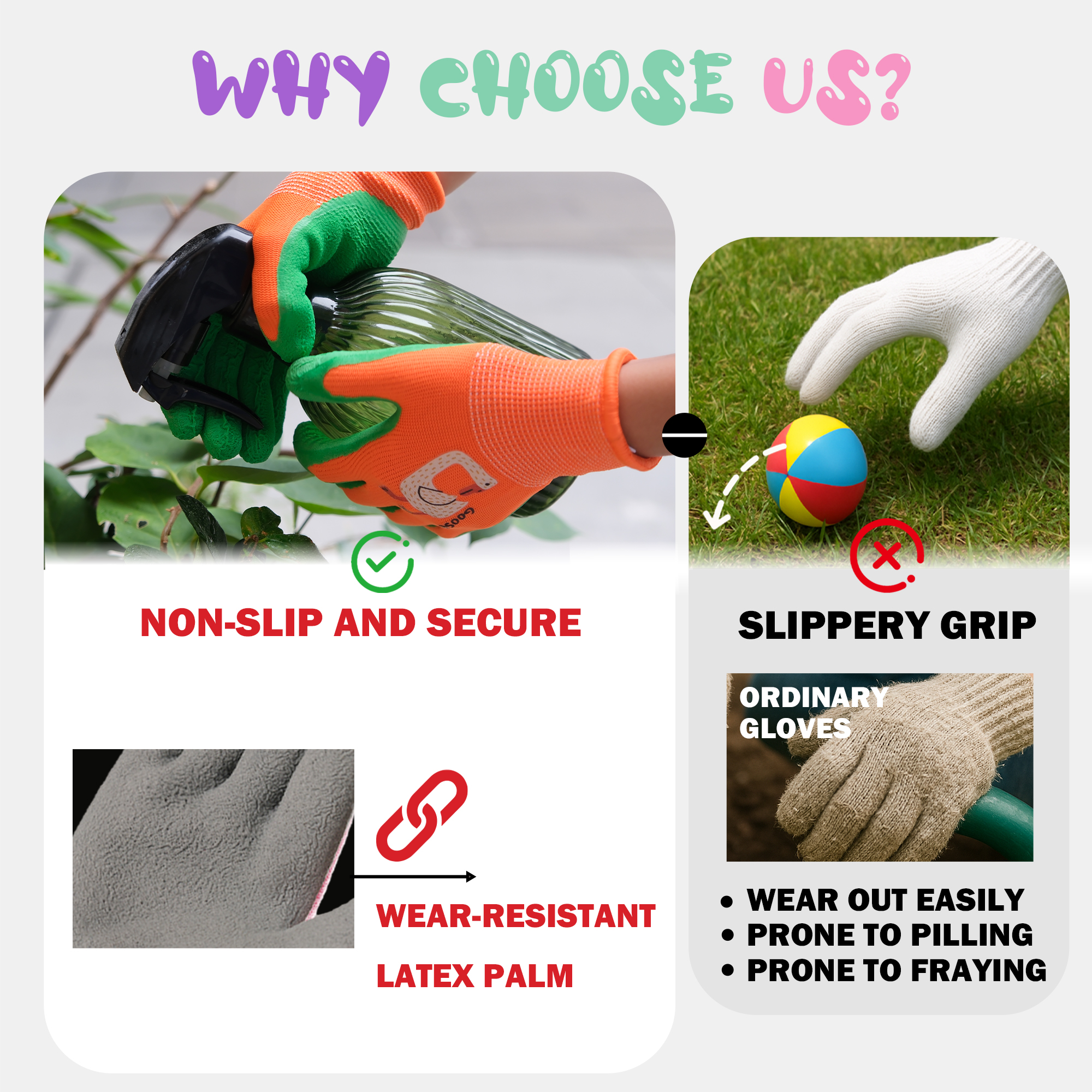 4 Pairs Kids Gardening Gloves  - Gardening Tools Kids Set บทวิจารณ์และราคา