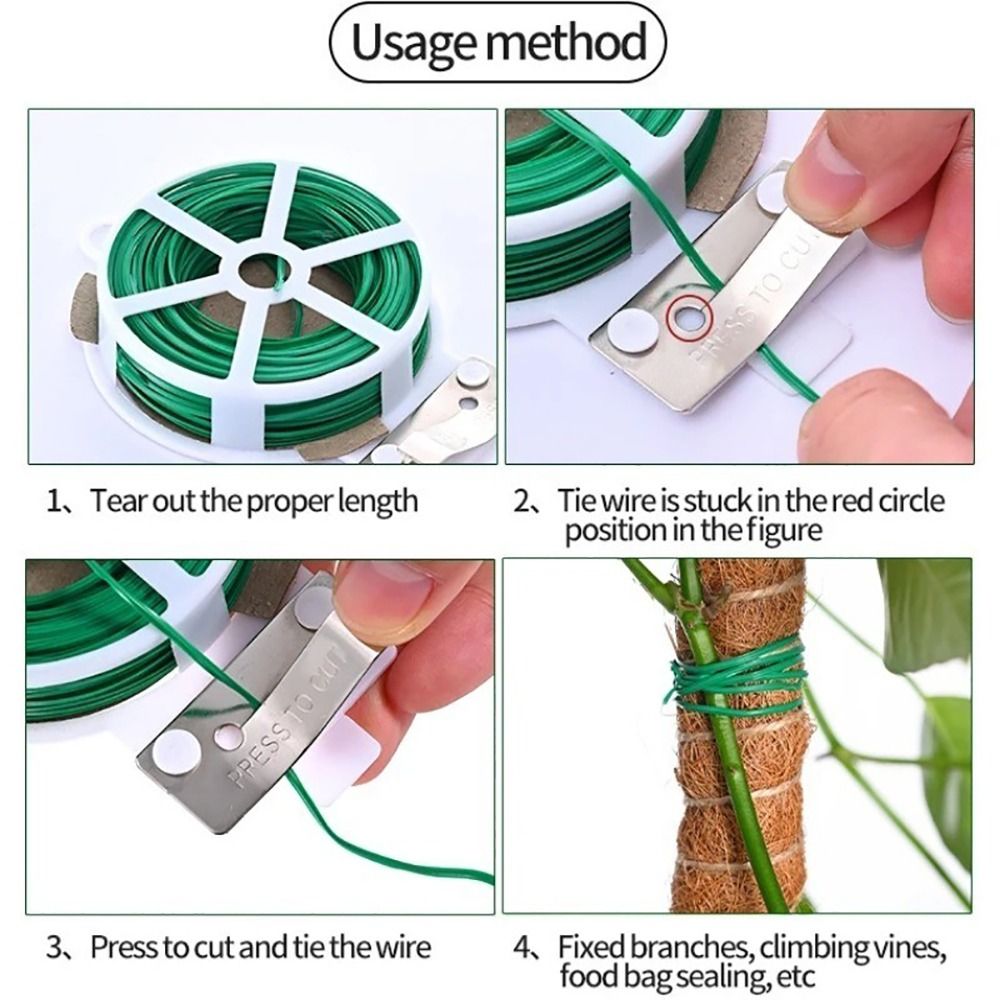 1Pcs Iron Wire Cable Ties Plan - Garden Wire Twist Tie บทวิจารณ์และราคา