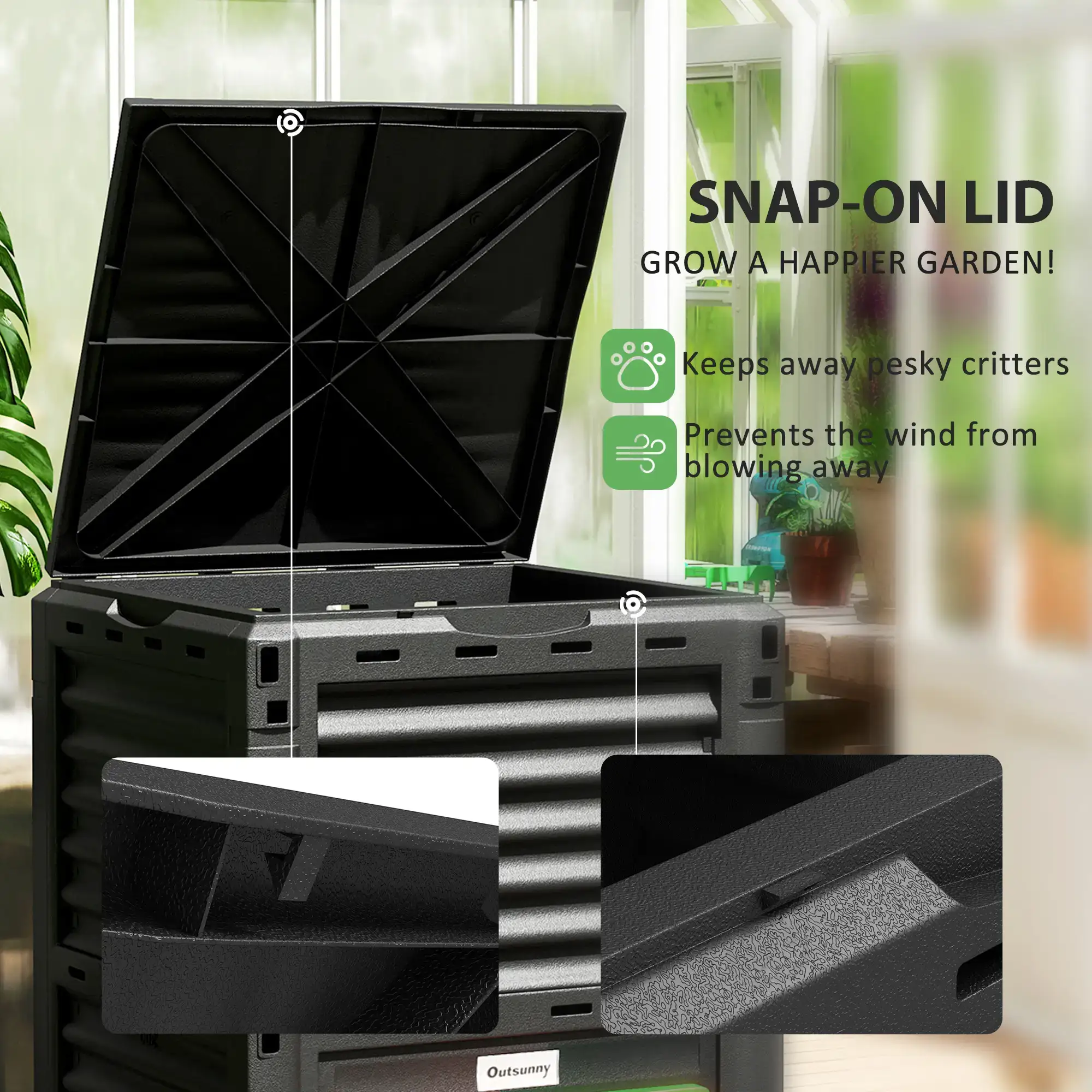 Outdoor Large Capacity Compost - Compost Bin บทวิจารณ์และราคา