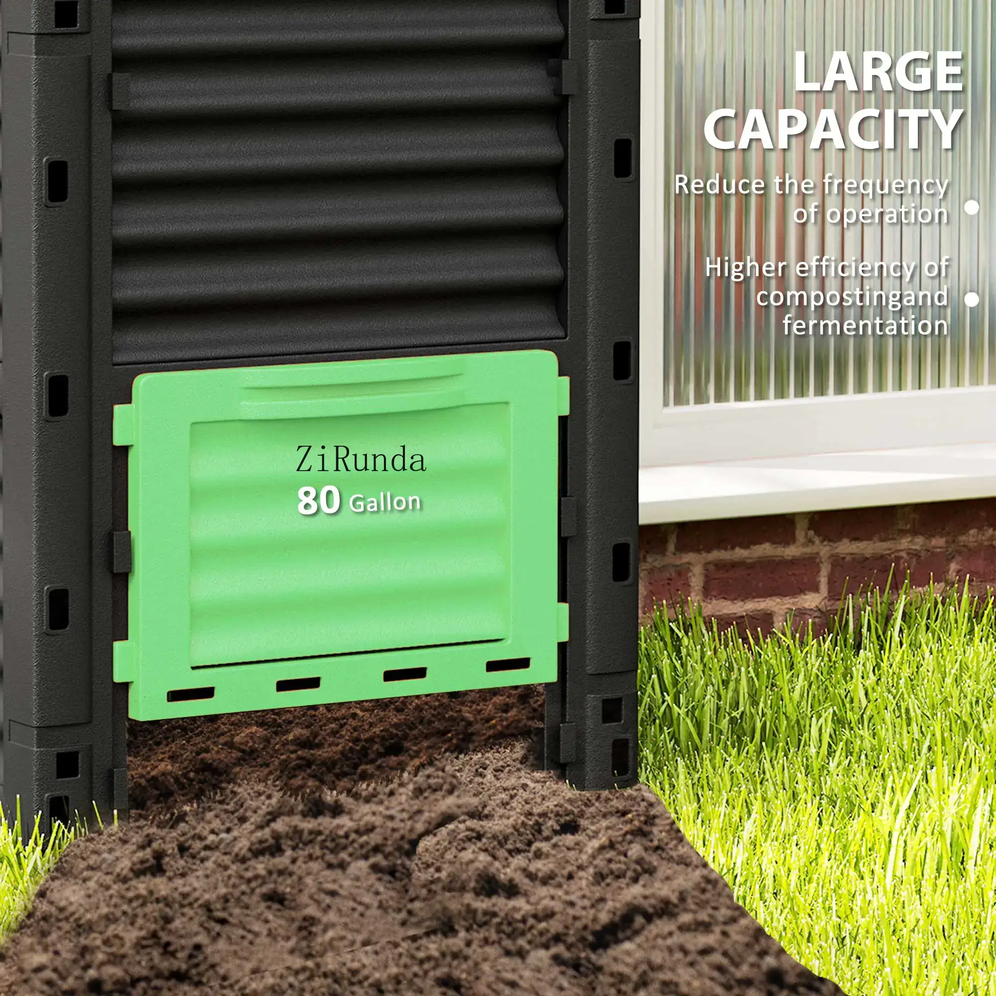 Outdoor Large Capacity Compost - Compost Bin บทวิจารณ์และราคา
