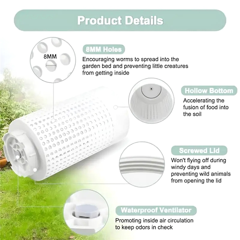 AT44-1 Pcs Outdoor Plastic Com - Compost Bin บทวิจารณ์และราคา