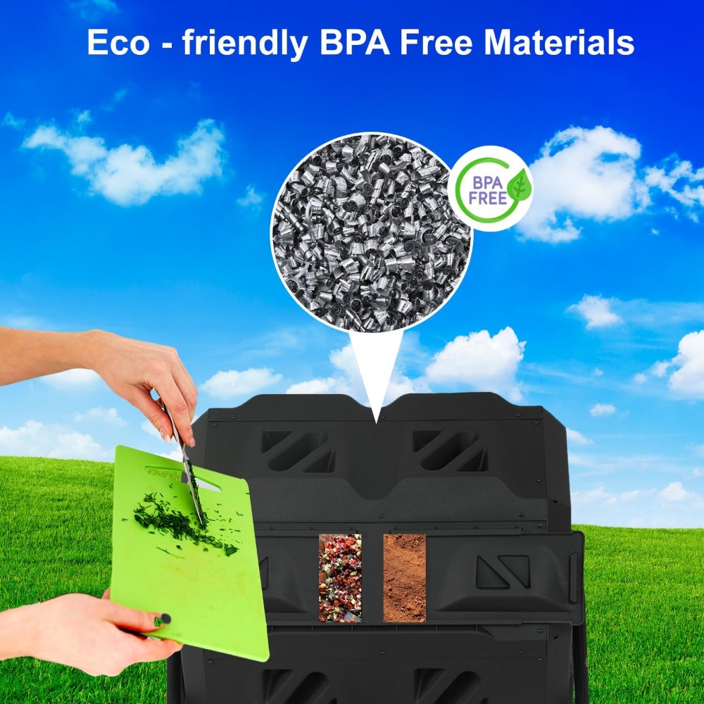 43 Gallon Dual Chamber Tumblin - Compost Bin บทวิจารณ์และราคา
