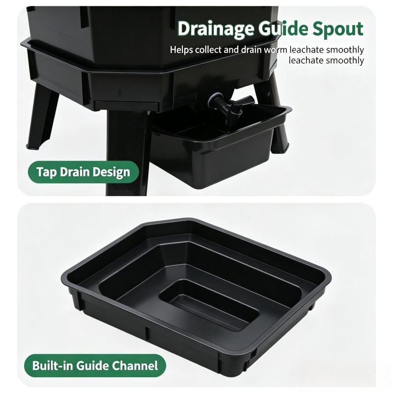 Worm Composter Bin for Kitchen - Compost Bin บทวิจารณ์และราคา