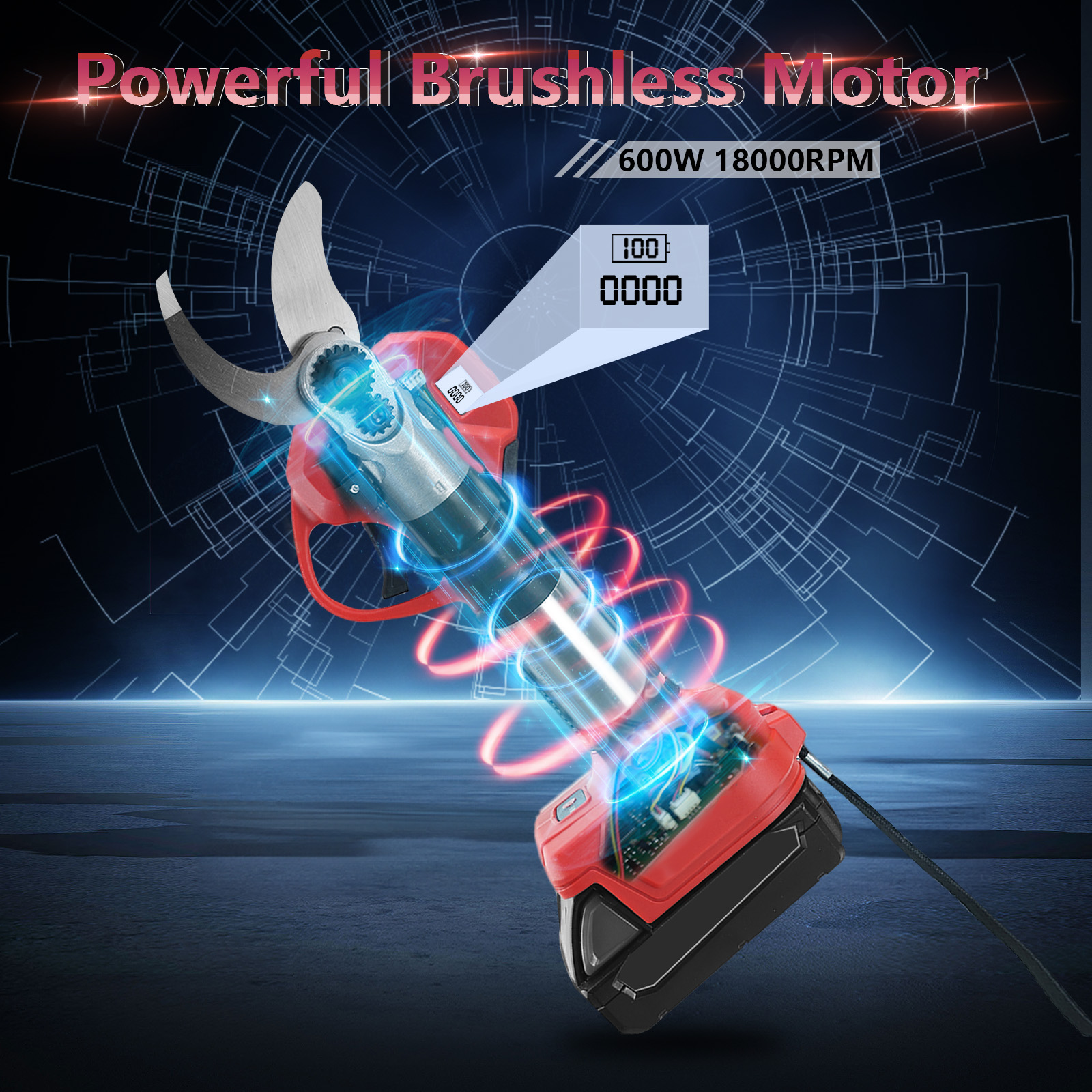 30mm Brushless Electric Prunin - Gardening Tools Basic บทวิจารณ์และราคา