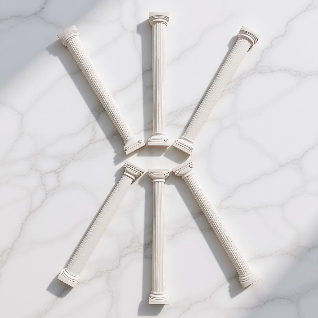Mini Greek Pillar Set 6 Pcs fo - Gardening Tools Photo บทวิจารณ์และราคา
