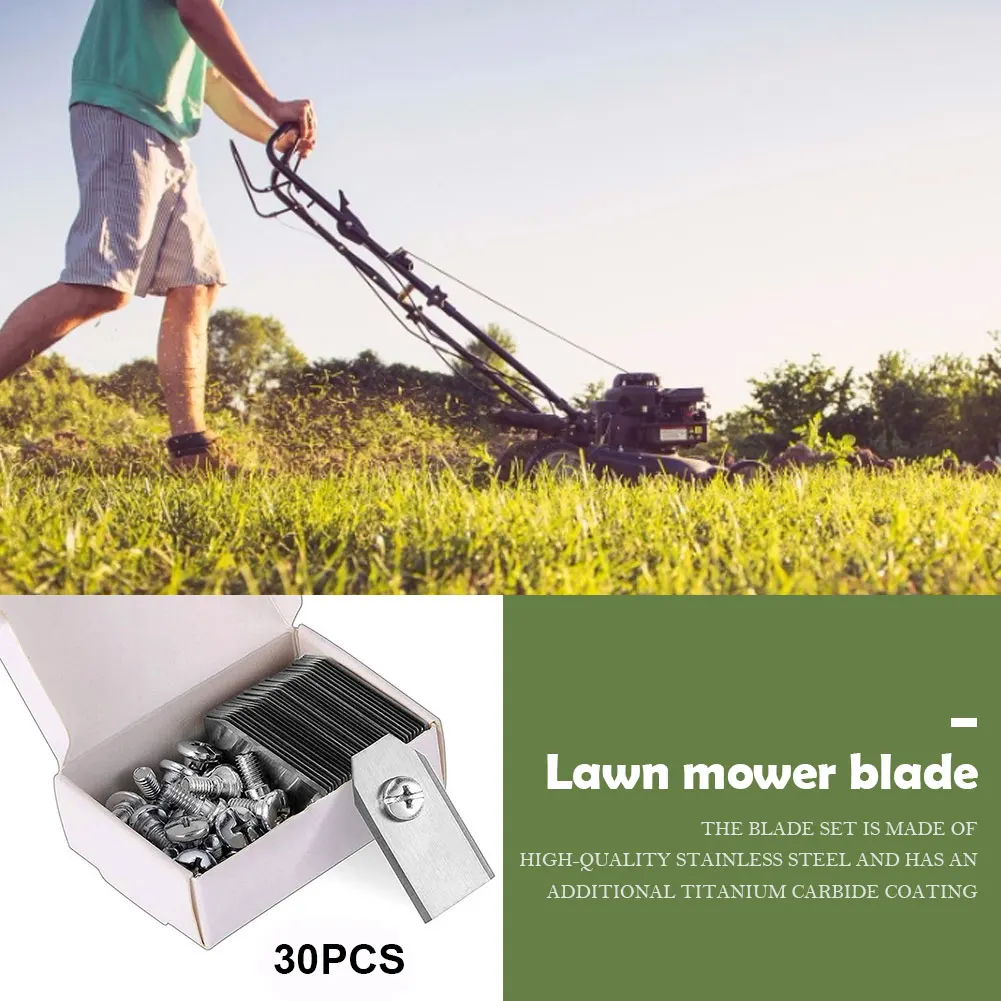 30PCS Lawn Mower Cutting Blade - Gardening Tools Basic บทวิจารณ์และราคา