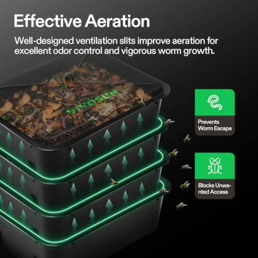 Worm Compost Bin, 50L Worm Com - Compost Bin บทวิจารณ์และราคา