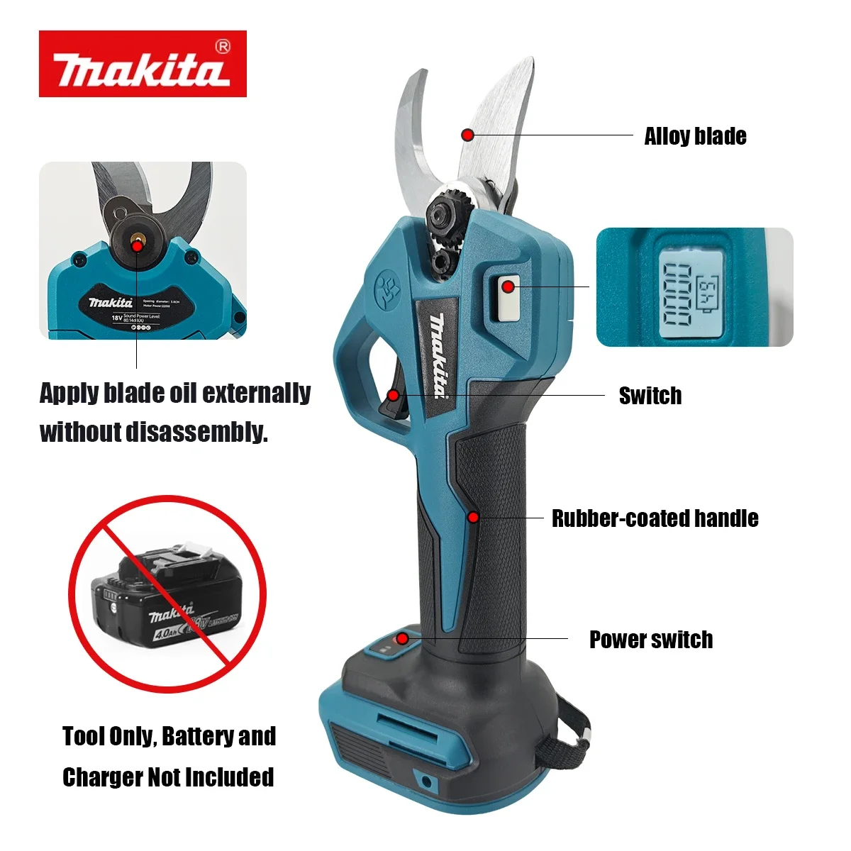Makita Brushless Electric Prun - Gardening Tools Basic บทวิจารณ์และราคา