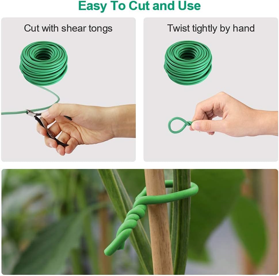 Garden Plants Climbing Tie Gre - Garden Wire Twist Tie บทวิจารณ์และราคา