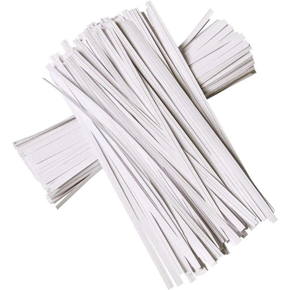 100Pcs BK WH Oblate Iron Wire  - Garden Wire Twist Tie บทวิจารณ์และราคา