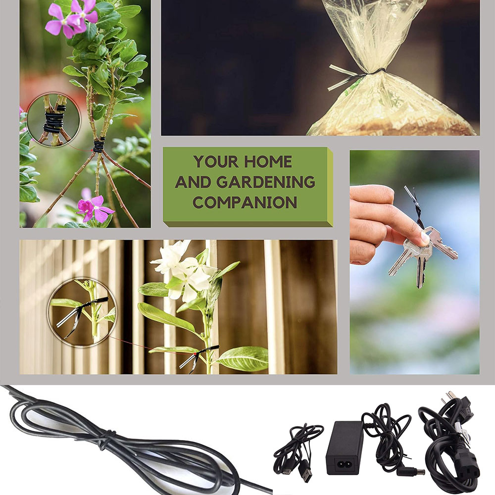 100Pcs BK WH Oblate Iron Wire  - Garden Wire Twist Tie บทวิจารณ์และราคา