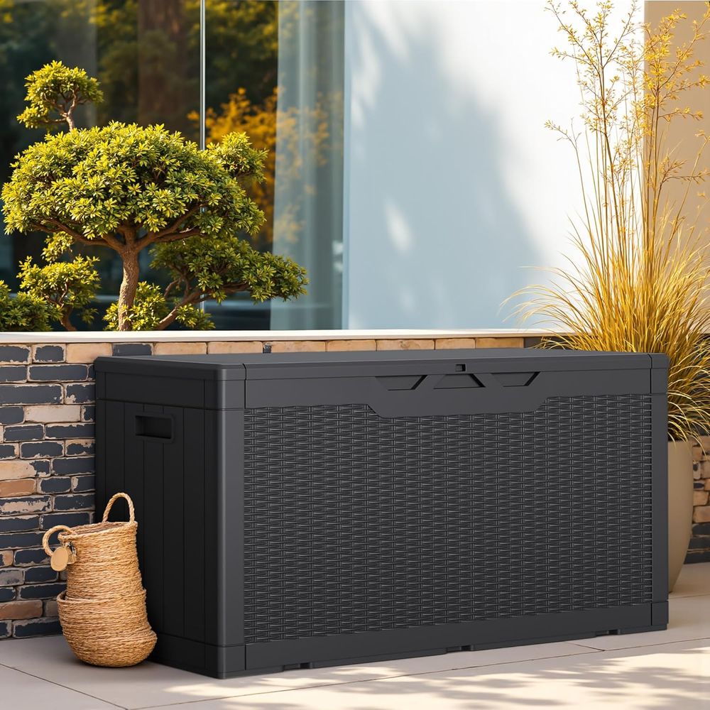 100 Gallon Outdoor Storage Box - Gardening Tools Box บทวิจารณ์และราคา