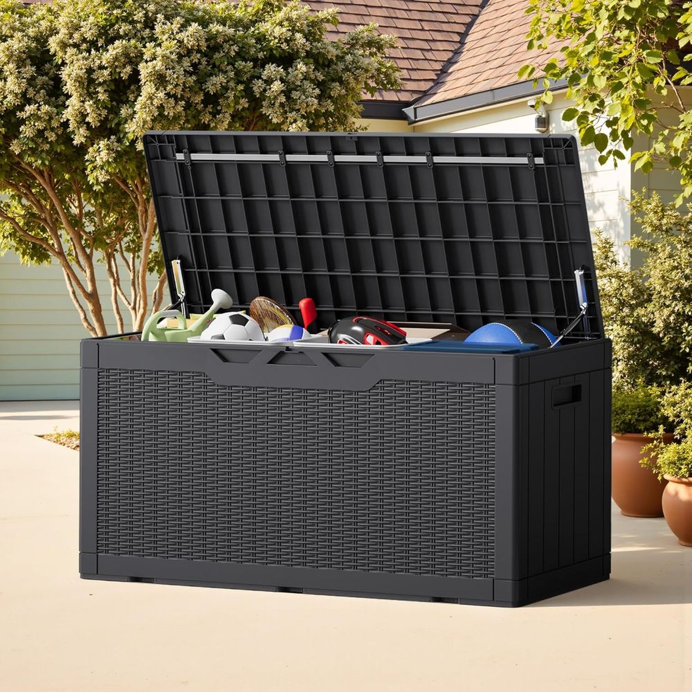 100 Gallon Outdoor Storage Box - Gardening Tools Box บทวิจารณ์และราคา