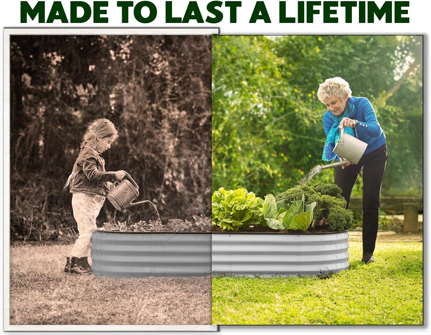 Galvanized Raised Garden Beds  - Gardening Tools Box บทวิจารณ์และราคา