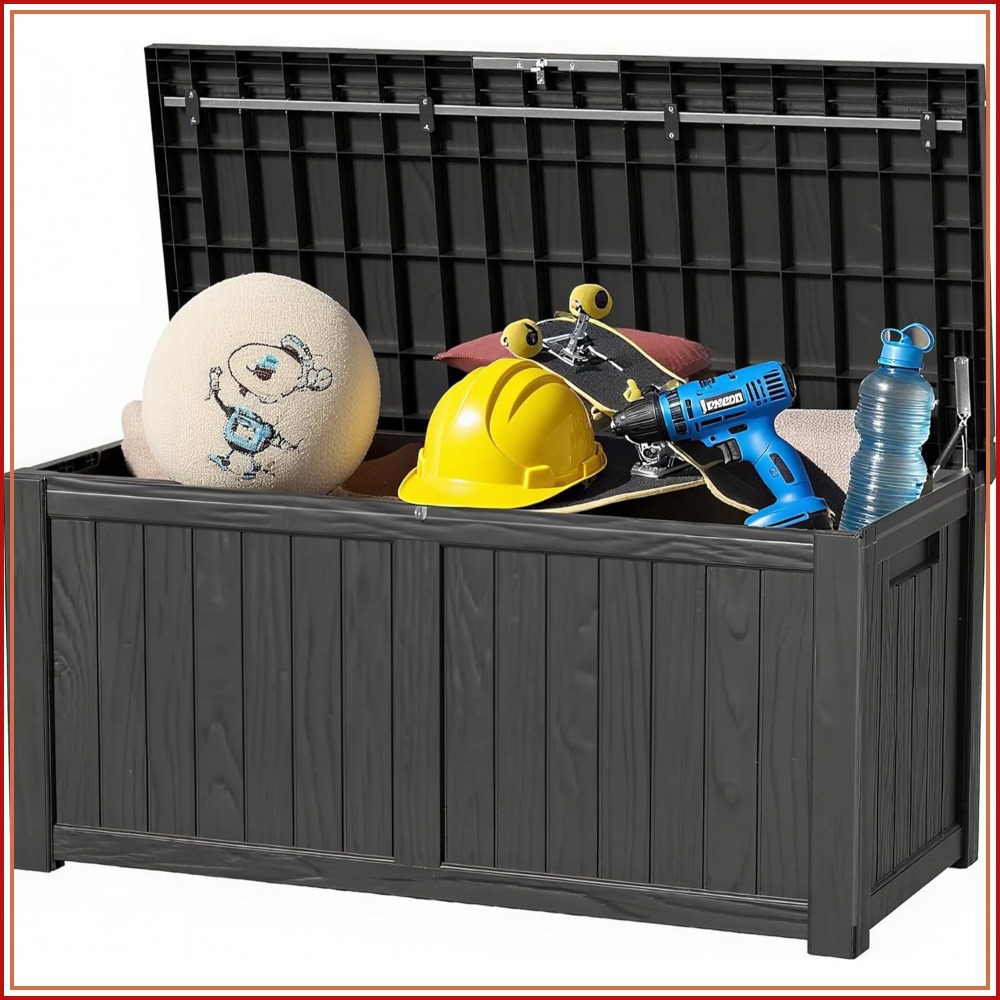 120 Gallon Outdoor Storage Box - Gardening Tools Box บทวิจารณ์และราคา