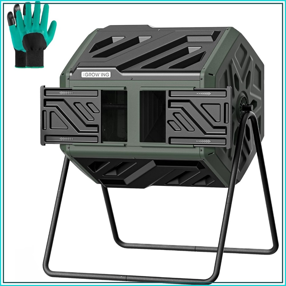 43 Gallon Dual Chamber Compost - Compost Bin บทวิจารณ์และราคา