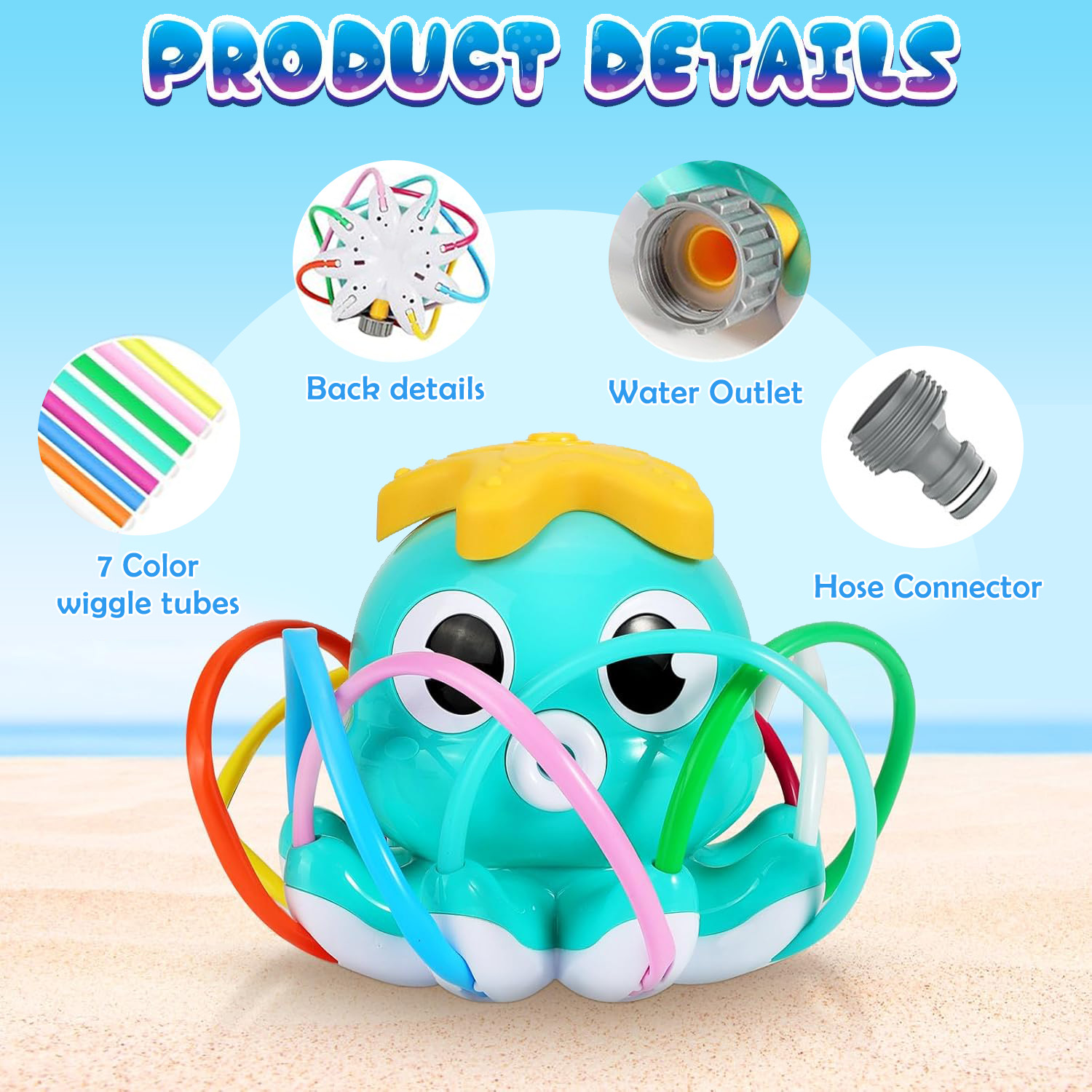 Octopus Sprinkler Water Spray  - Gardening Tools 2 Year Old บทวิจารณ์และราคา