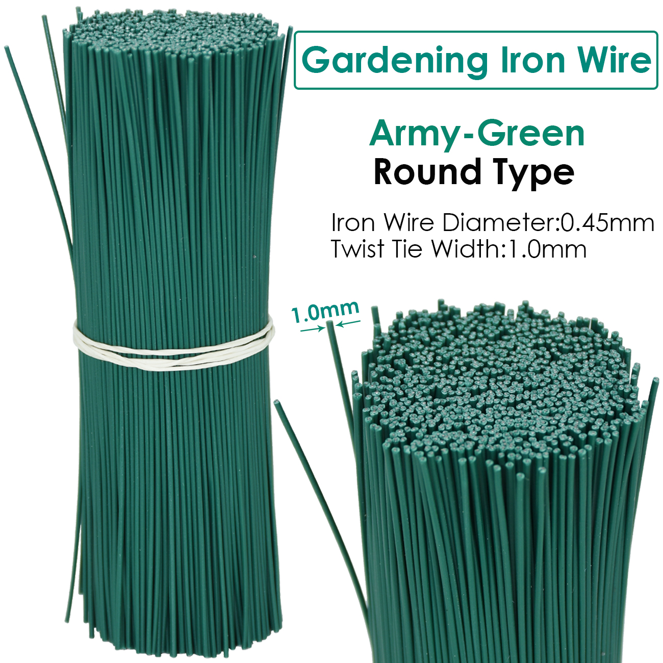 100PCS Gardening ROUND Cable T - Garden Wire Twist Tie บทวิจารณ์และราคา