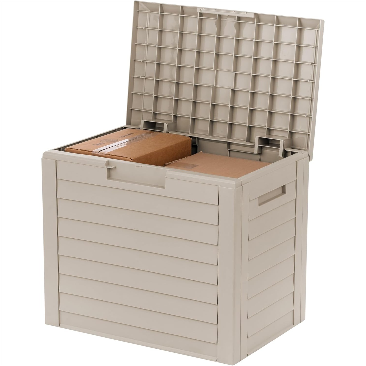 35 Gallon Outdoor Deck Storage - Gardening Tools Box บทวิจารณ์และราคา