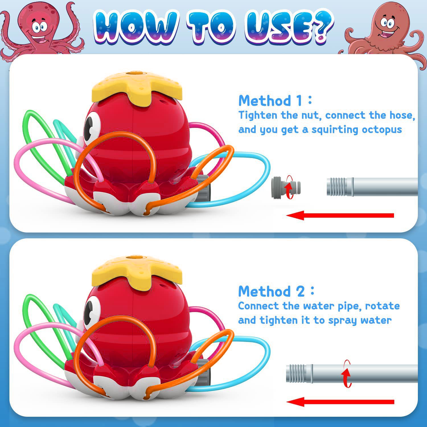 Summer pool toys Octopus Sprin - Gardening Tools 2 Year Old บทวิจารณ์และราคา