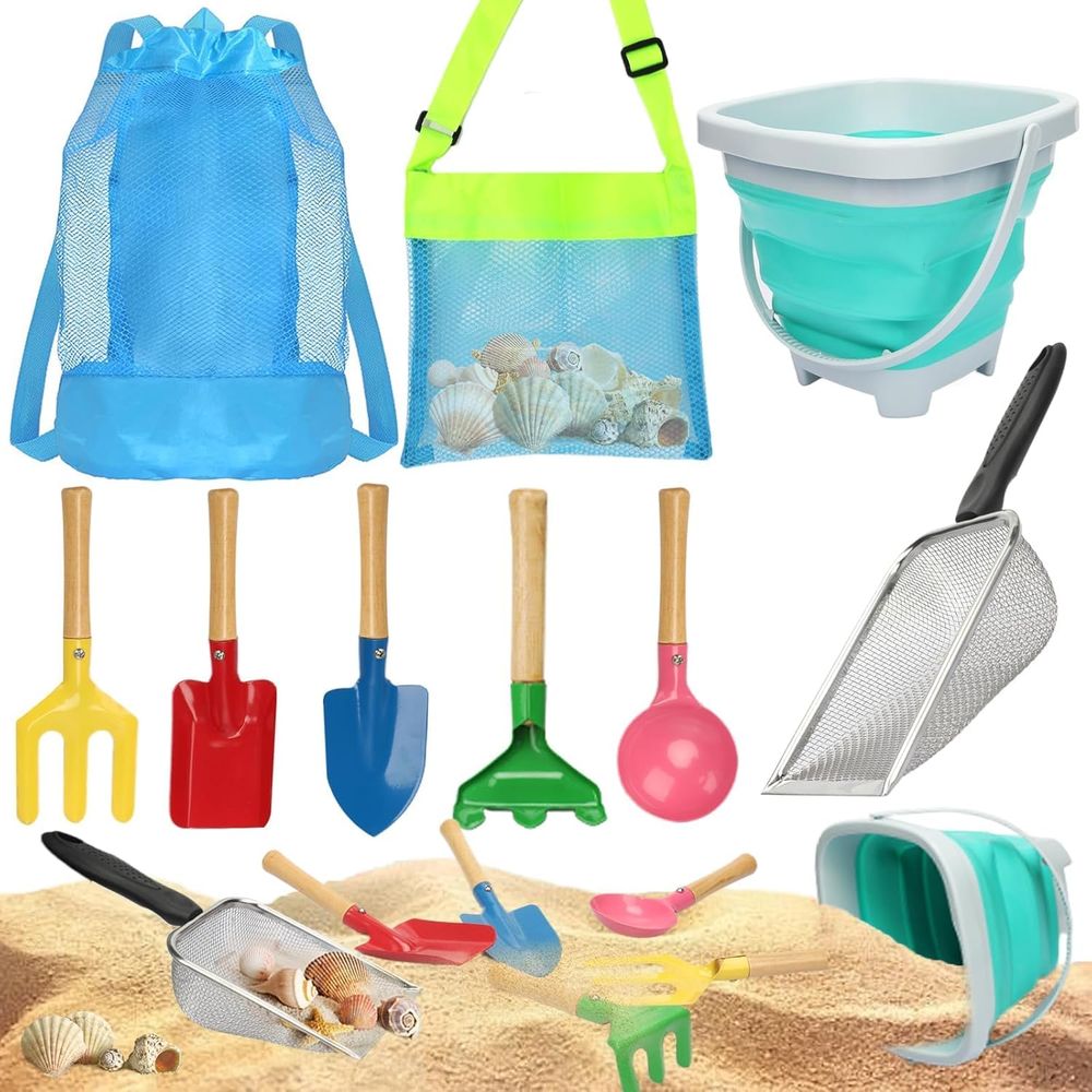 Collapsible Sand Toys Set for  - Gardening Tools Kids Set บทวิจารณ์และราคา