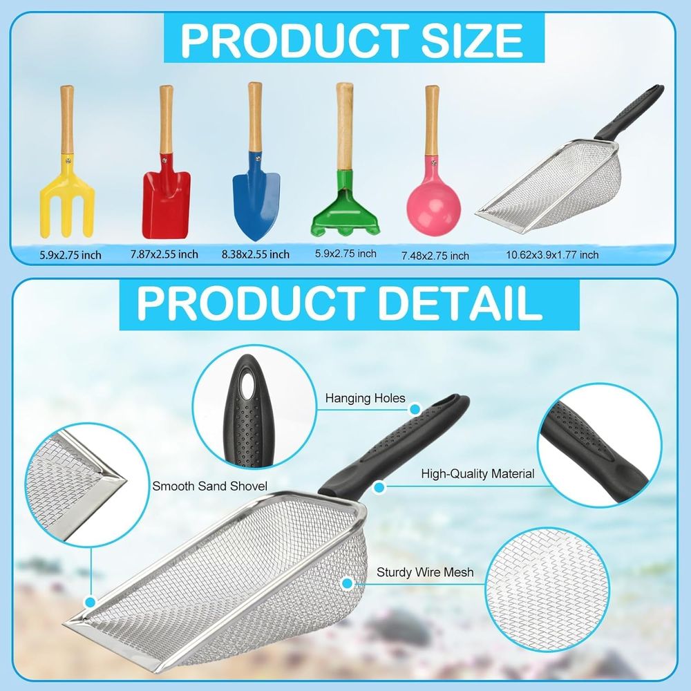Collapsible Sand Toys Set for  - Gardening Tools Kids Set บทวิจารณ์และราคา