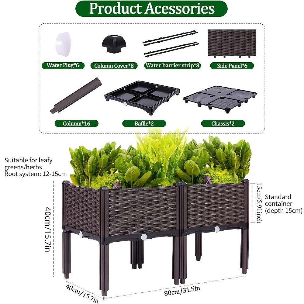 Garden Raised Bed, Elevated Fl - Gardening Tools Box บทวิจารณ์และราคา
