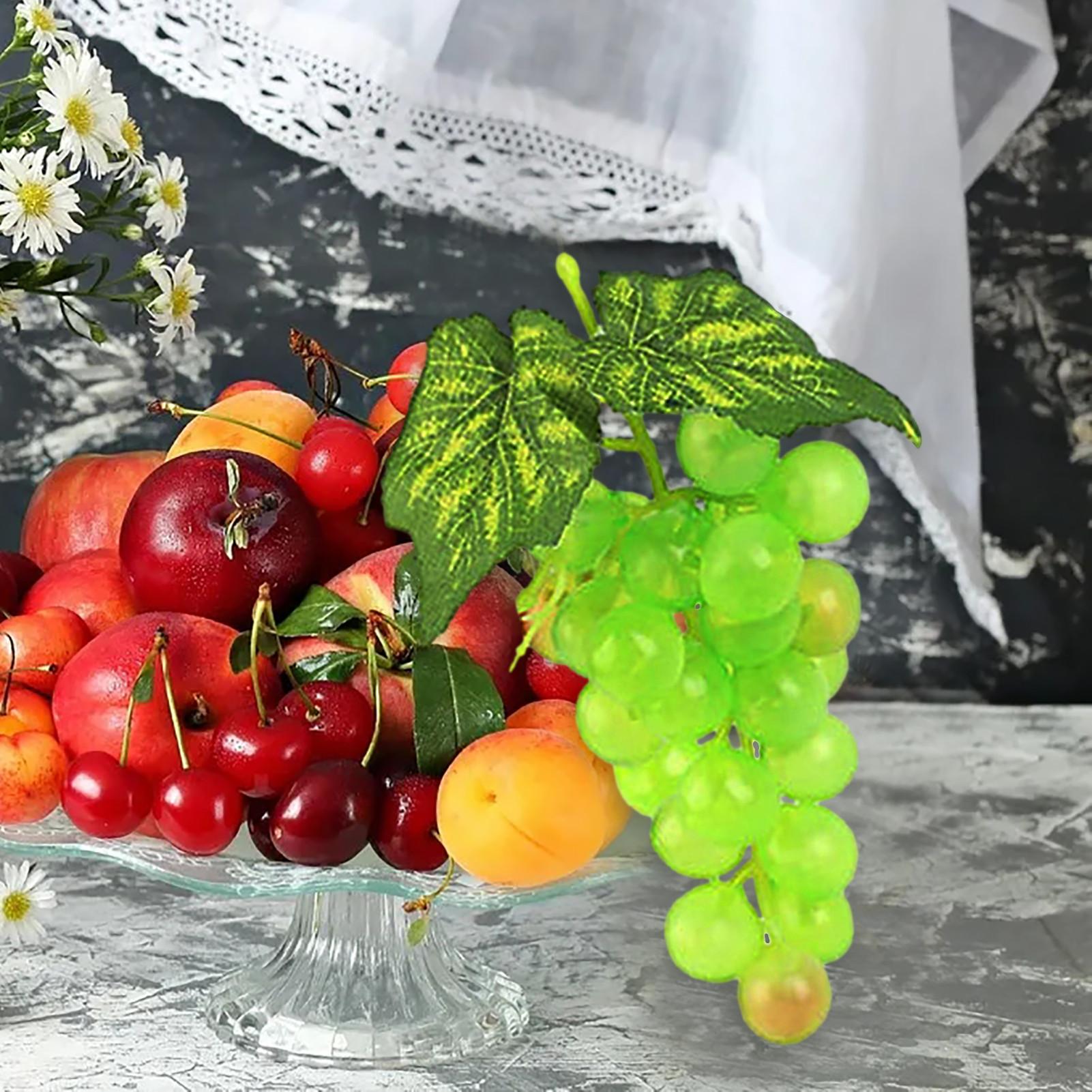 Fake Grapes Bunches Ornament 1 - Gardening Tools Photo บทวิจารณ์และราคา