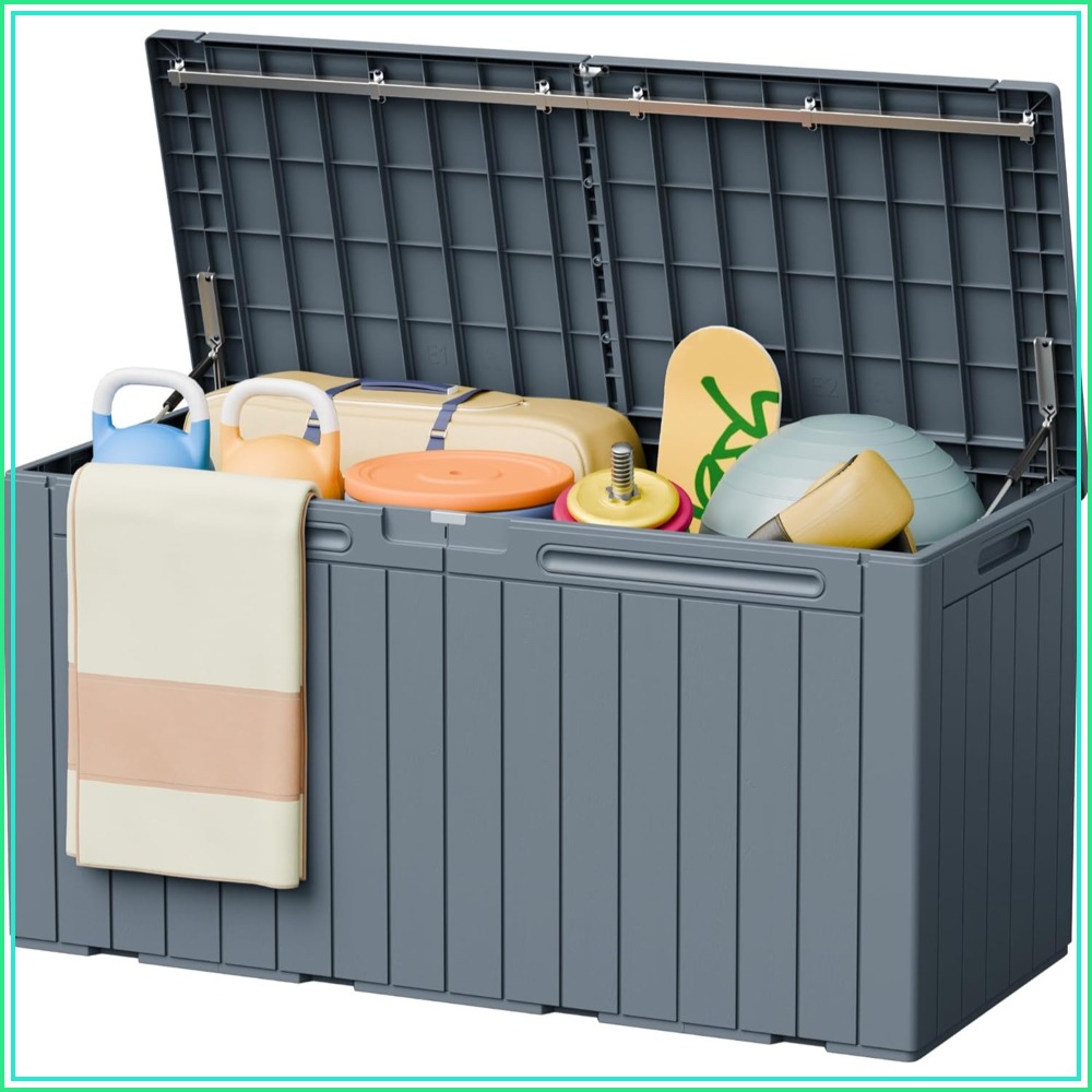 110 Gallon Outdoor Storage Box - Gardening Tools Box บทวิจารณ์และราคา