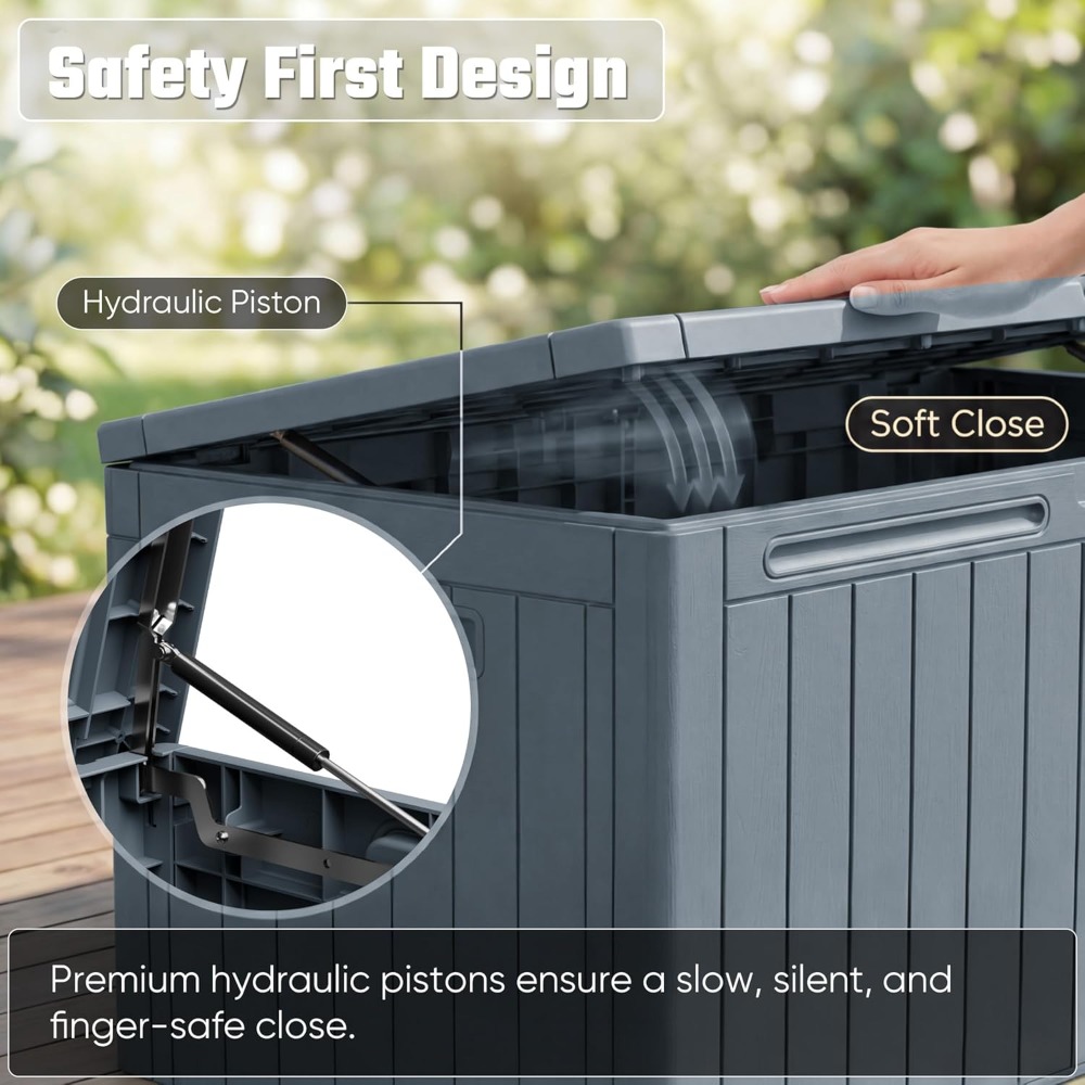110 Gallon Outdoor Storage Box - Gardening Tools Box บทวิจารณ์และราคา