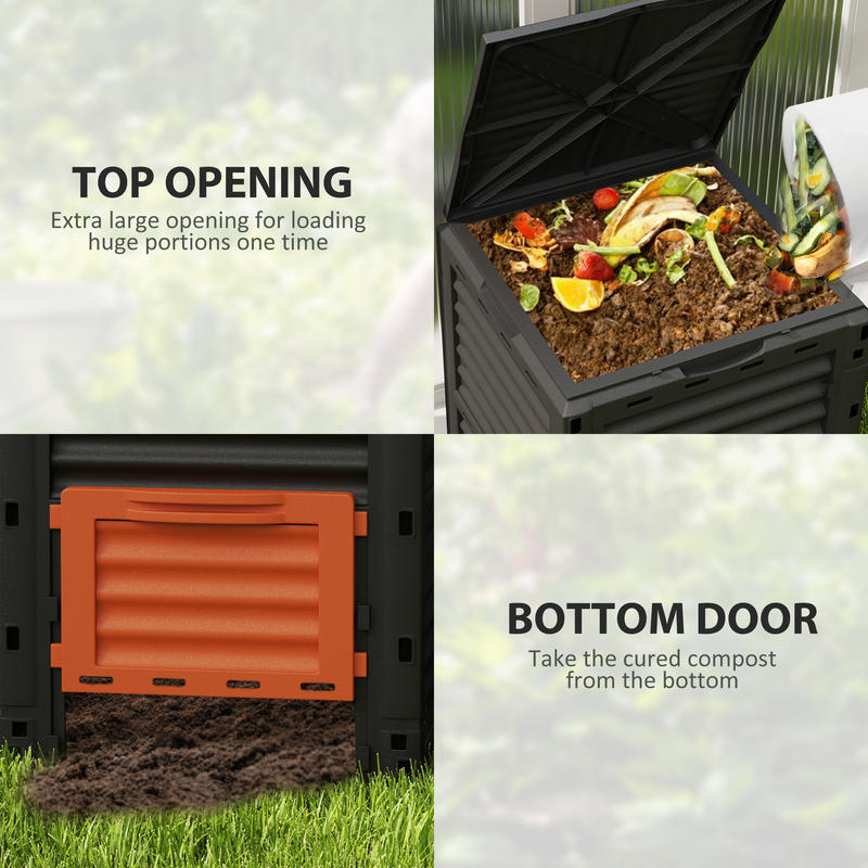 Garden Compost Bin 80 Gallon O - Compost Bin บทวิจารณ์และราคา