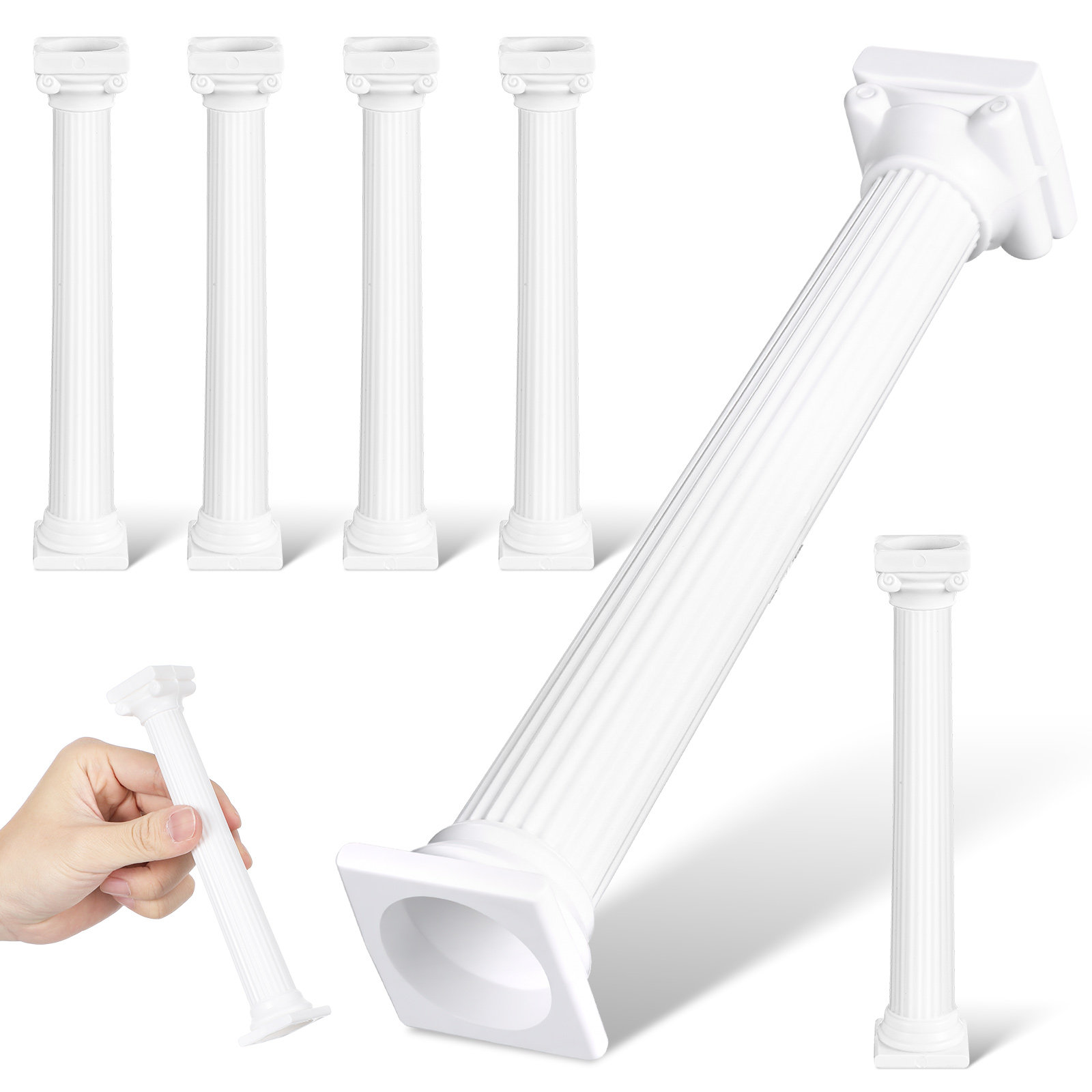 6Pcs Roman Pillar Mini Column  - Gardening Tools Photo บทวิจารณ์และราคา