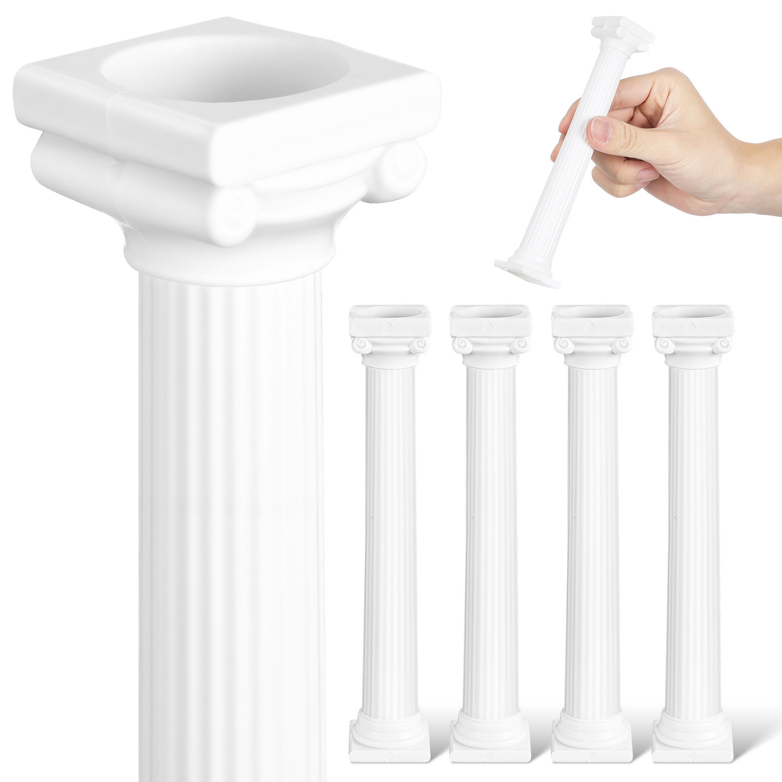 6Pcs Roman Pillar Mini Column  - Gardening Tools Photo บทวิจารณ์และราคา