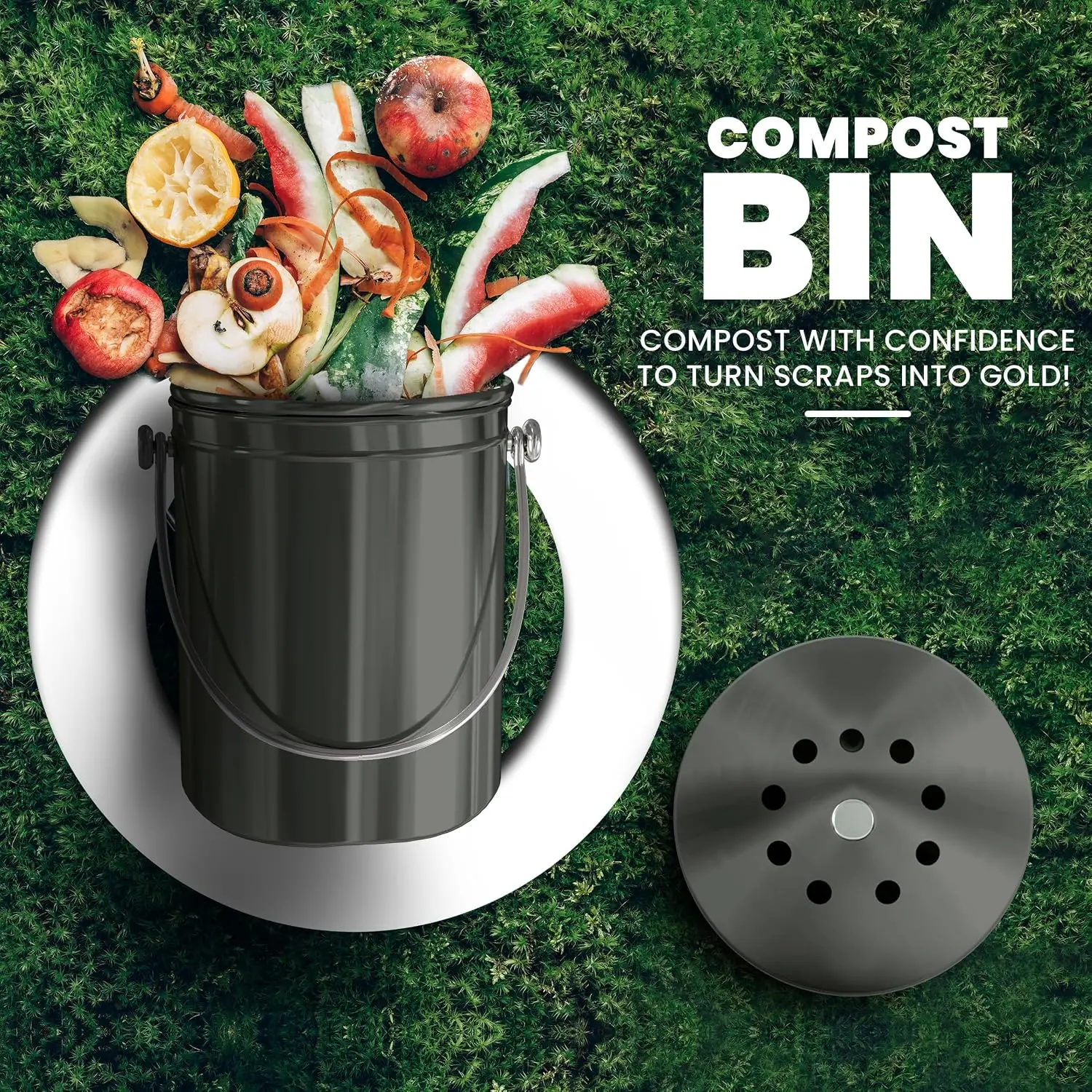 Kitchen Compost Bin for Kitche - Compost Bin บทวิจารณ์และราคา