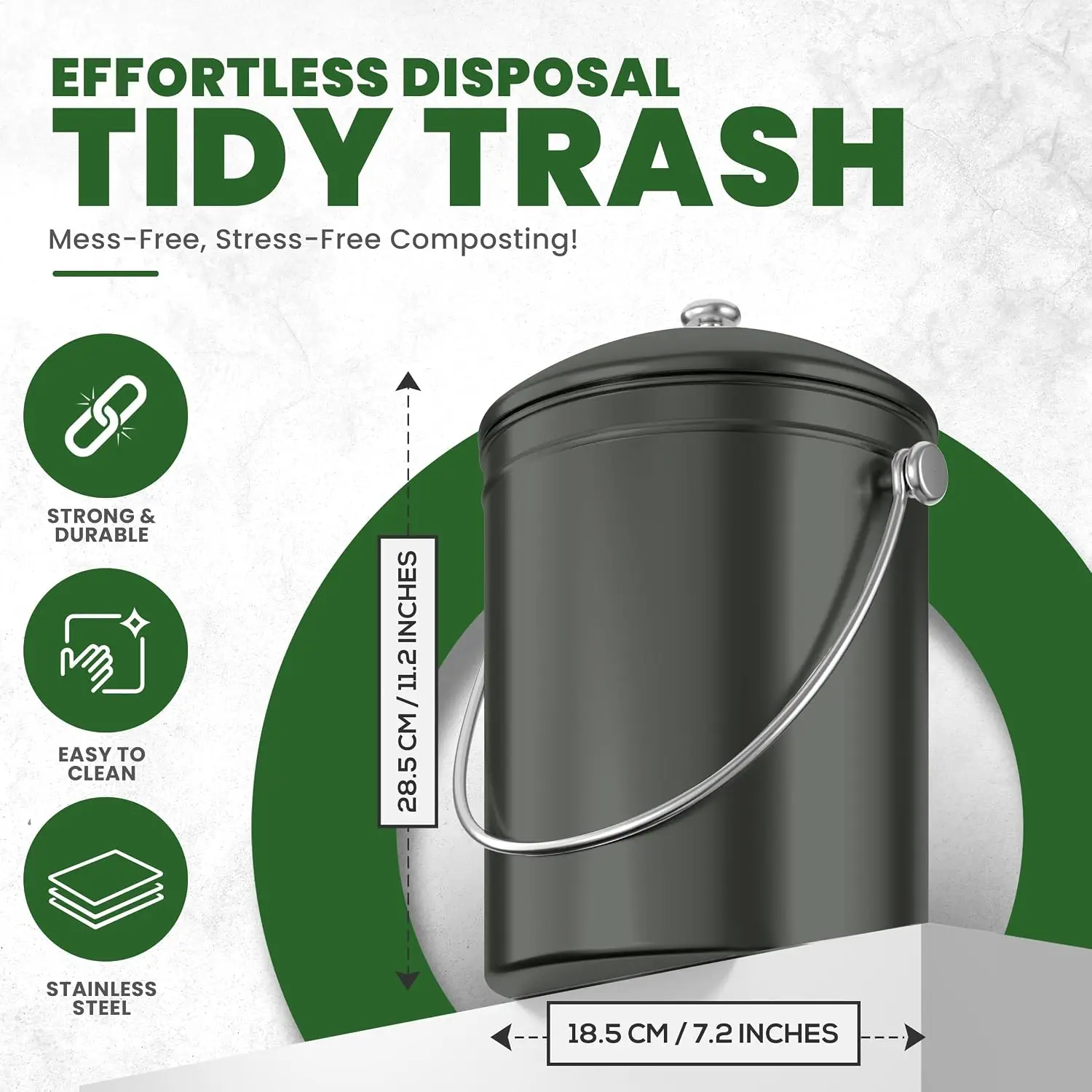 Kitchen Compost Bin for Kitche - Compost Bin บทวิจารณ์และราคา